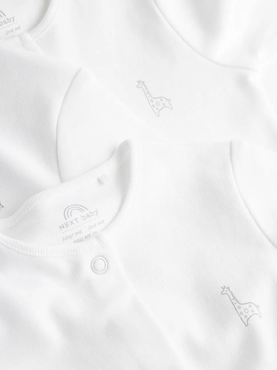 Wit - 100% katoenen babypyjama's (0-18mnd)