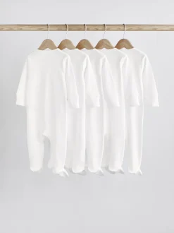 Wit - 100% katoenen babypyjama's (0-18mnd)