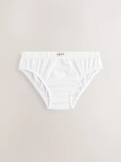 Wit - 100% katoenen slip verpakking van 10 (1,5 - 16 jr)