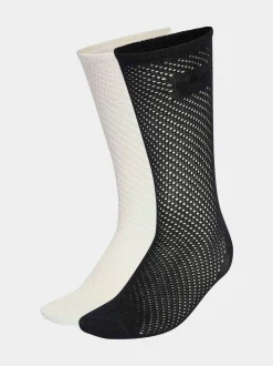 Wit - adidas Originals Crochet Crew Socks 2 Pack