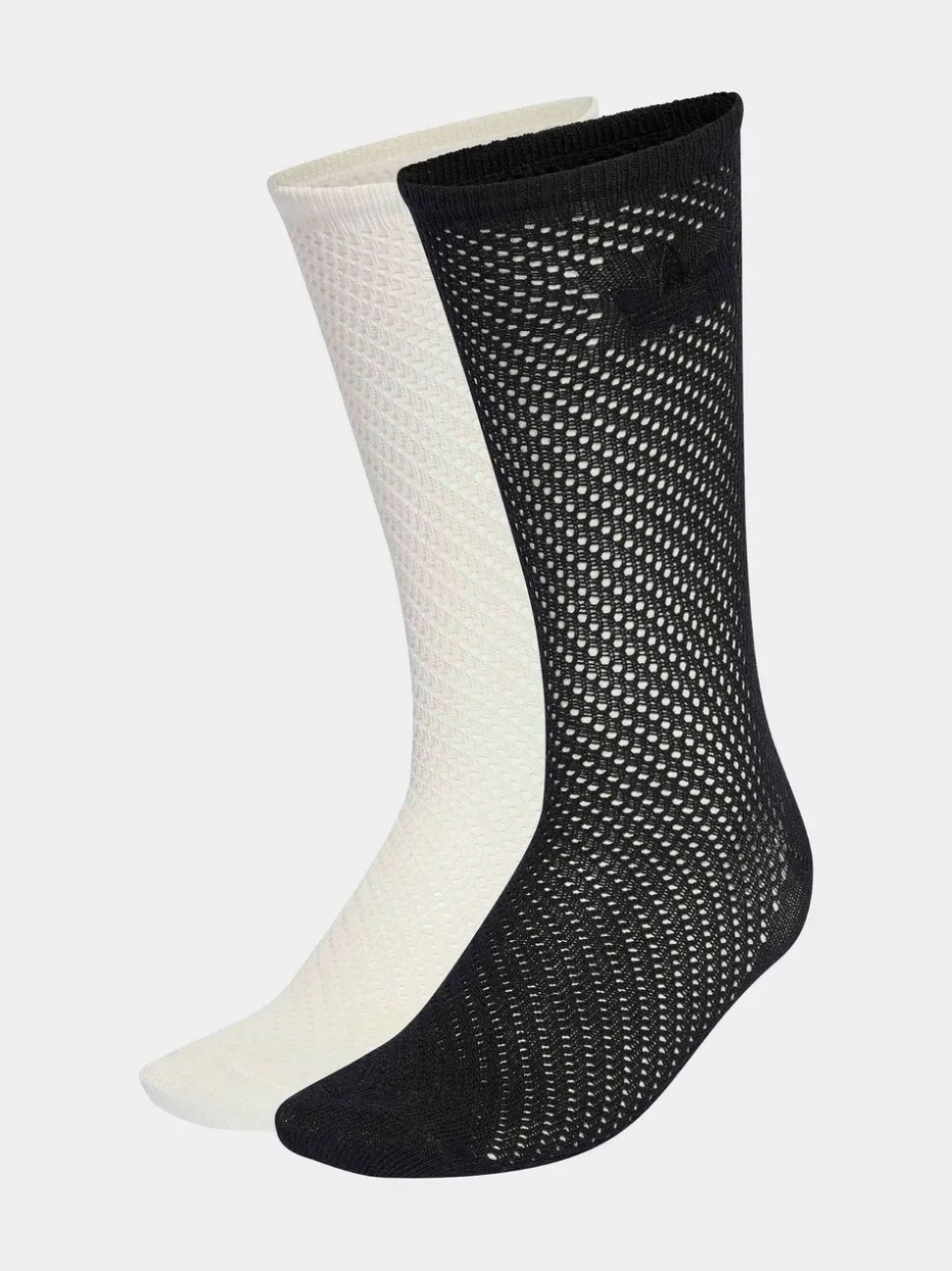 Wit - adidas Originals Crochet Crew Socks 2 Pack