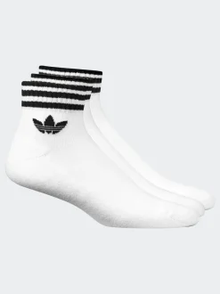 Wit - adidas Originals set van 3 paar enkelsokken