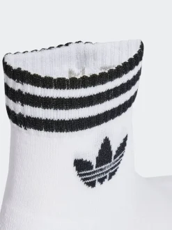 Wit - adidas Originals set van 3 paar enkelsokken