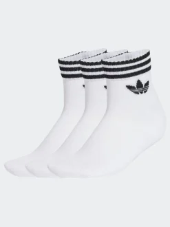Wit - adidas Originals set van 3 paar enkelsokken