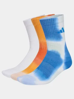 Wit - adidas Tie-Dye Sokken 3 paar