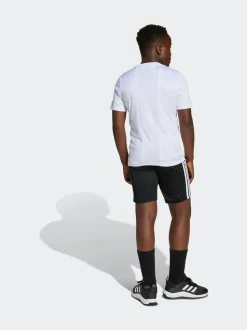 Wit - adidas Train Essentials 3-Strepen Kids T-shirt & Shorts Set
