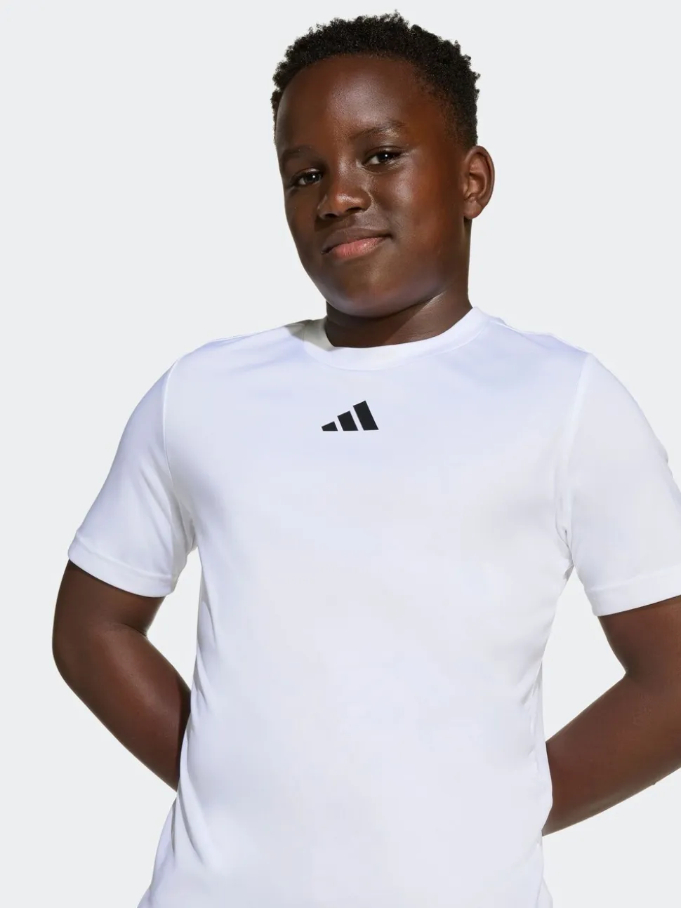 Wit - adidas Train Essentials 3-Strepen Kids T-shirt & Shorts Set