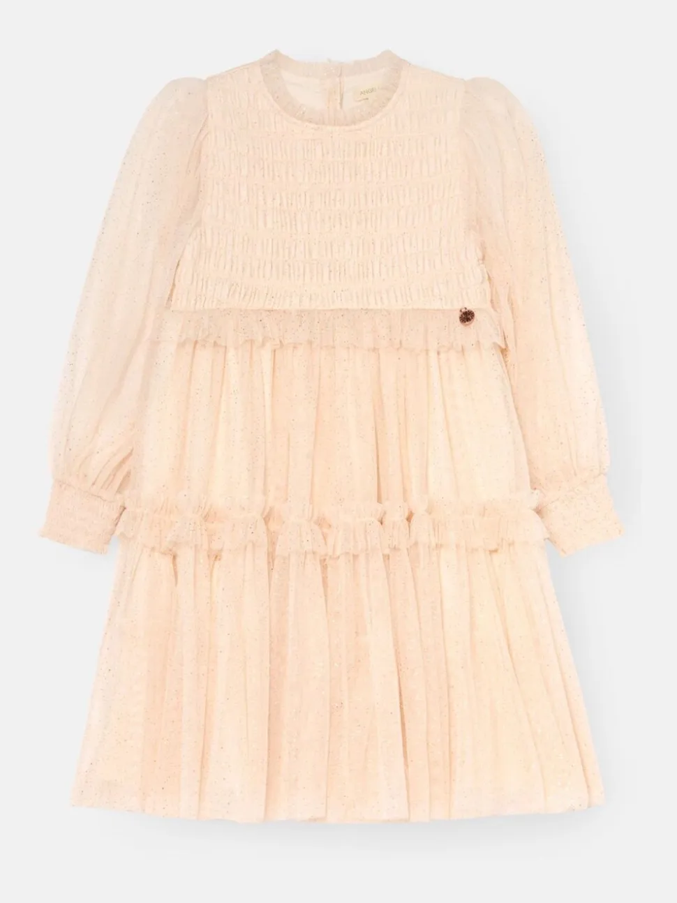 Wit - Angel & Rocket Willow Ivory Balloon Sleeve Boho Dress