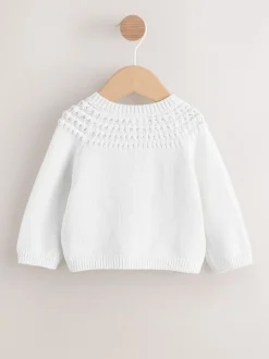 Wit - Baby Heart Pocket Button Through Cardigan (0mths-2yrs)