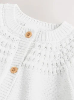 Wit - Baby Heart Pocket Button Through Cardigan (0mths-2yrs)