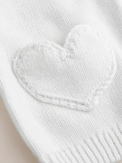 Wit - Baby Heart Pocket Button Through Cardigan (0mths-2yrs)