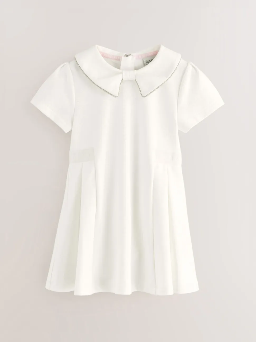 Wit - Baker by Ted Baker - Jurk van Ponte-stof met strikkraag