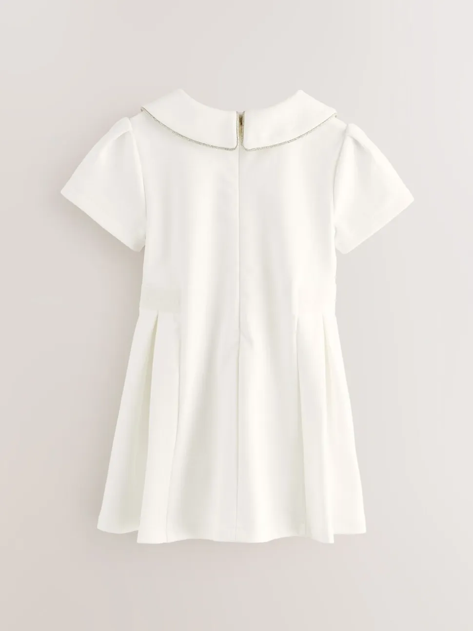 Wit - Baker by Ted Baker - Jurk van Ponte-stof met strikkraag