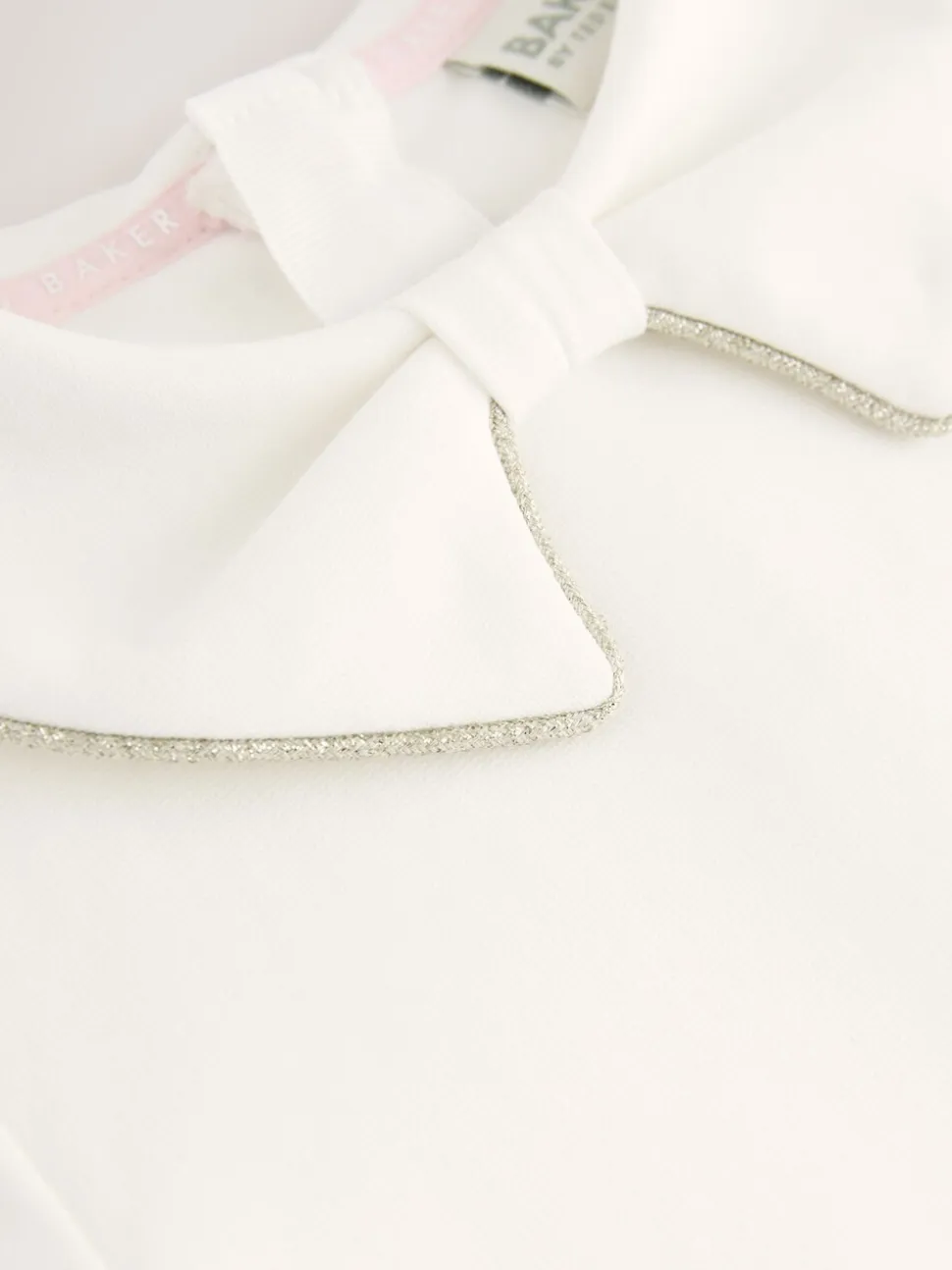 Wit - Baker by Ted Baker - Jurk van Ponte-stof met strikkraag