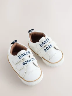 Wit - Baker by Ted Baker Baby Jongens Born in 2026 Paddersneakers