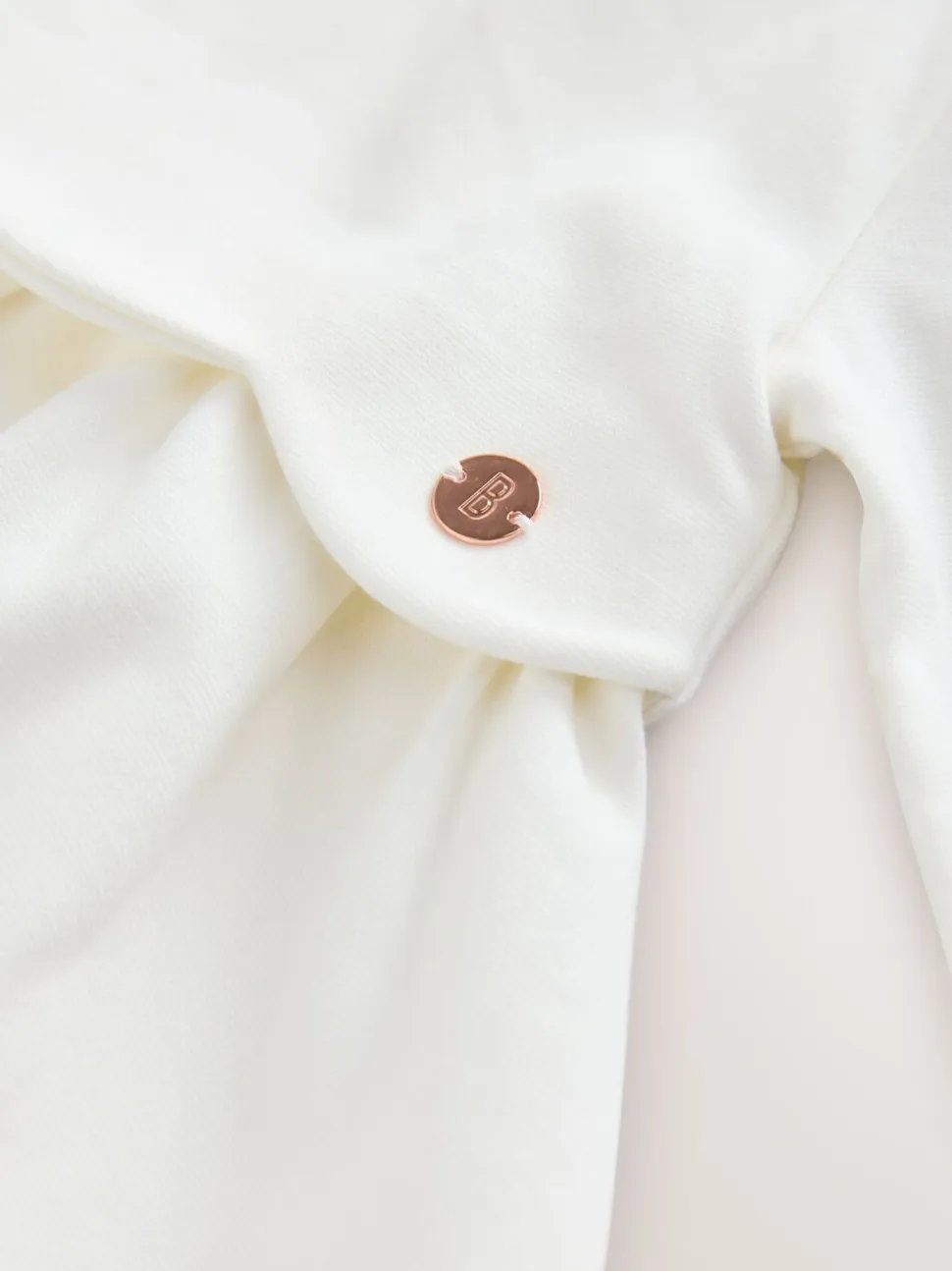 Wit - Baker by Ted Baker Ponte-jurk met gegolfde rand
