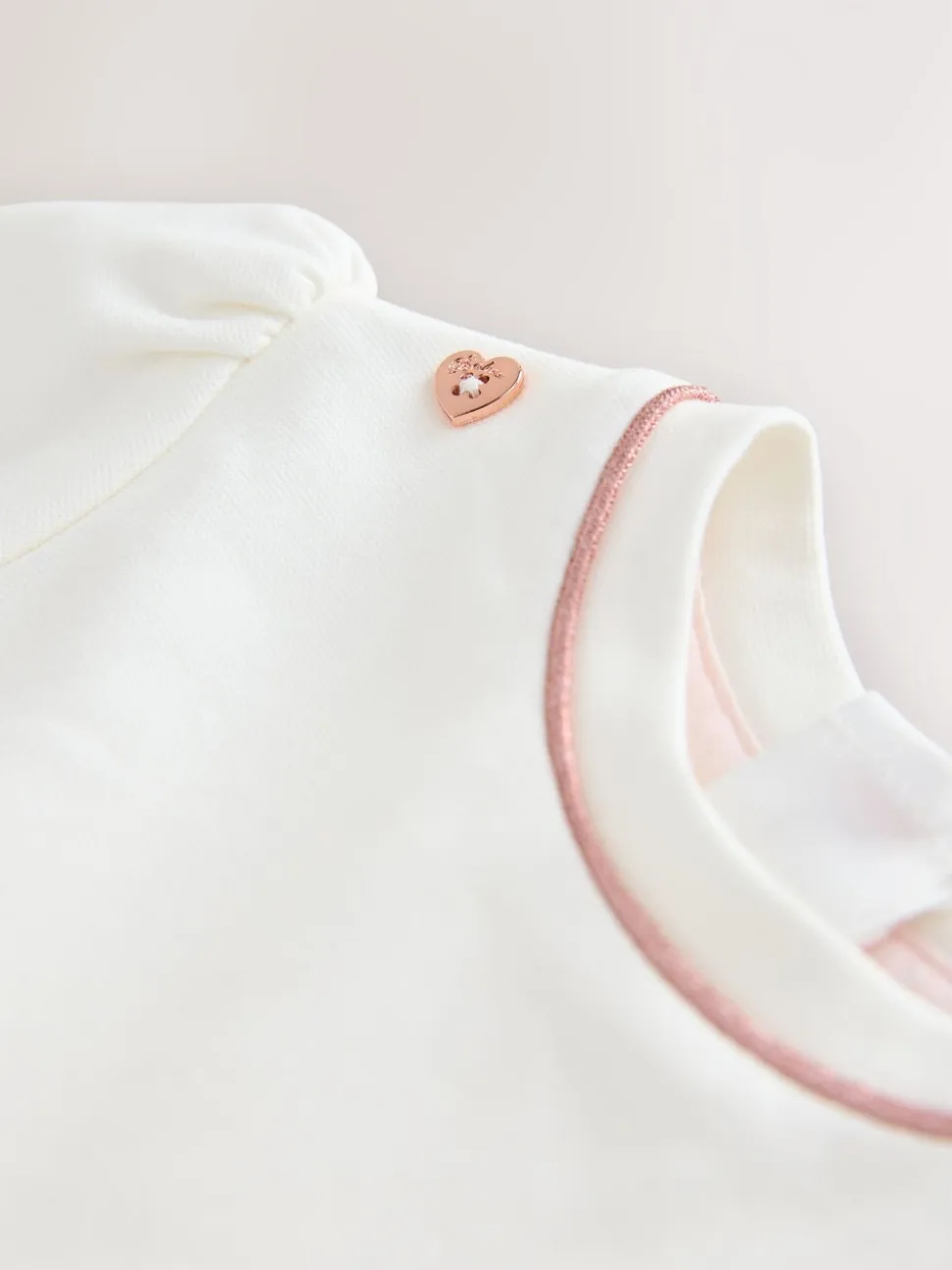 Wit - Baker by Ted Baker Ponte-jurk met gegolfde rand
