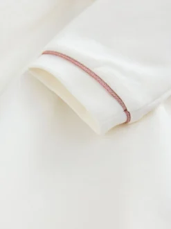 Wit - Baker by Ted Baker Ponte-jurk met gegolfde rand