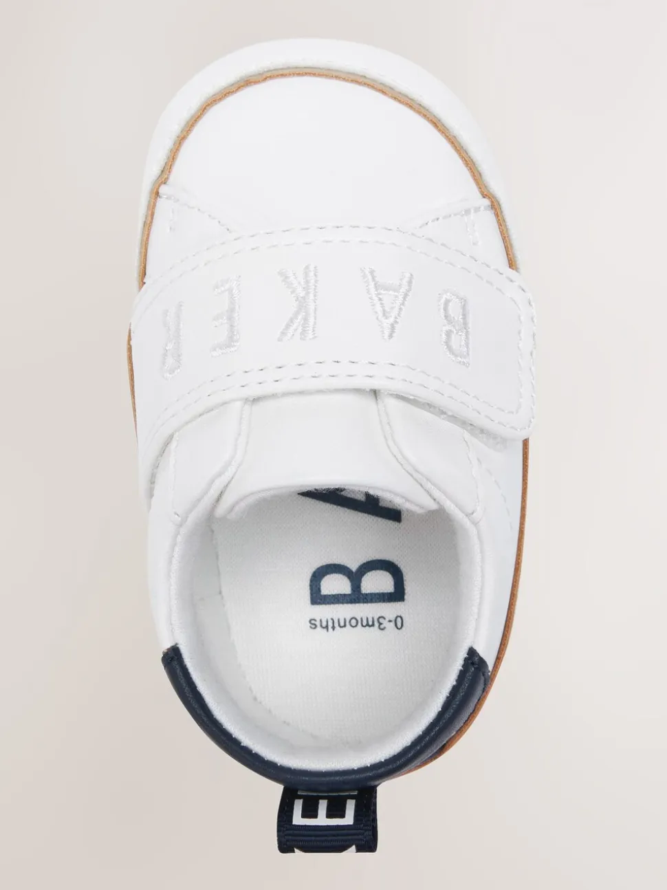 Wit - Baker by Ted Baker paddersneakers voor jongens