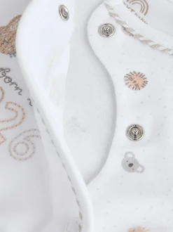 Wit - Born in 2026 baby pyjama en muts set (0 - 9 mnd)