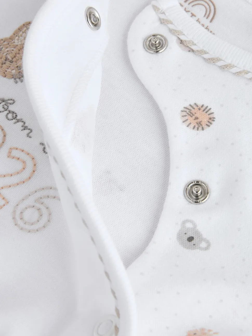 Wit - Born in 2026 baby pyjama en muts set (0 - 9 mnd)