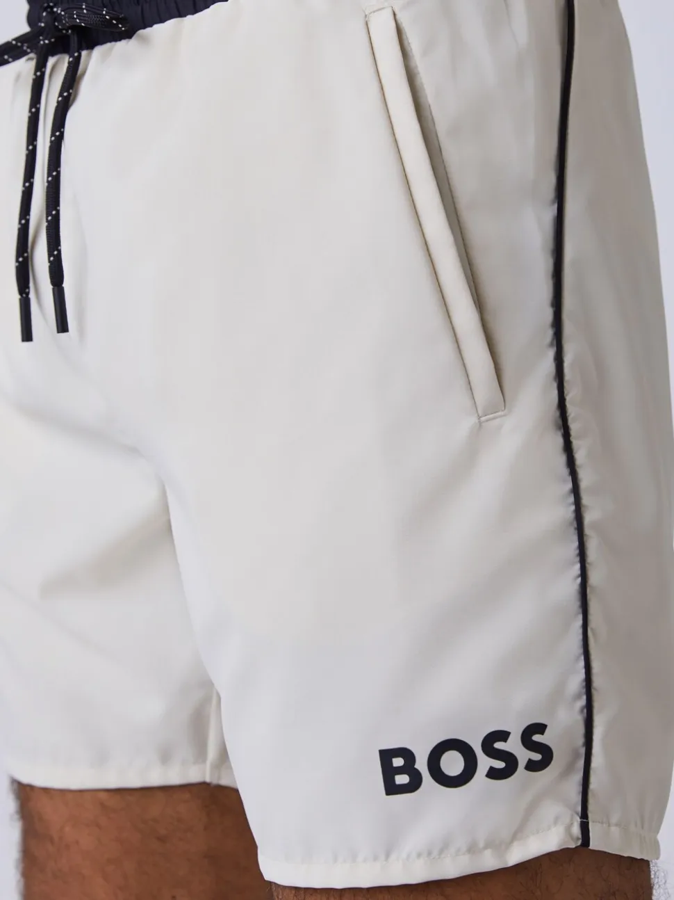 Wit - BOSS Starfish sneldrogende zwembroek