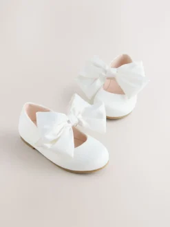 Wit - Bow Satin Flower Occasion Mary Jane Shoes