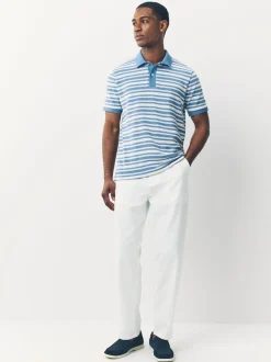 Wit - Broek van linnenmix