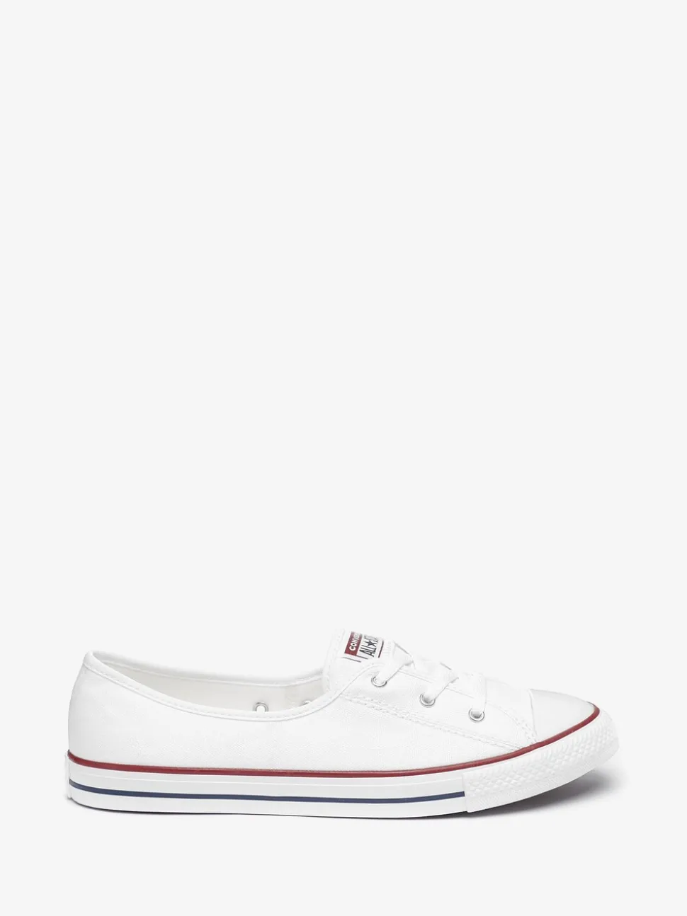 Wit - Converse balletsneakers met veters