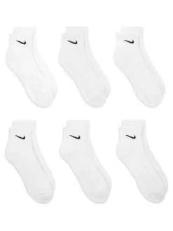 Wit - Enkel - Nike - 6 Paar verzachte sokken voor alle dagen