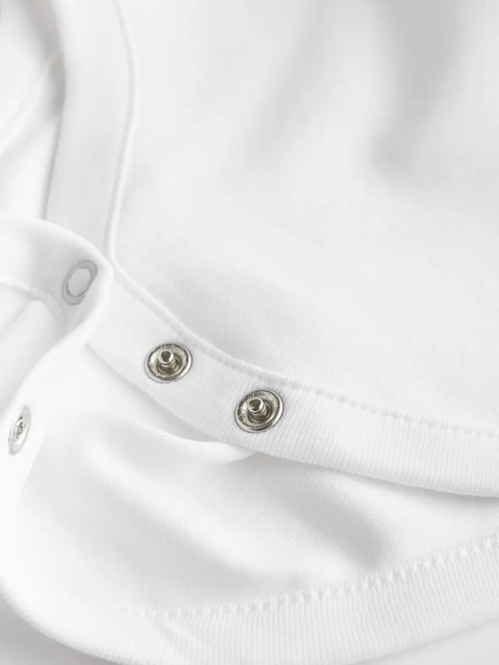 Wit - Essential rompertjes met lange mouwen
