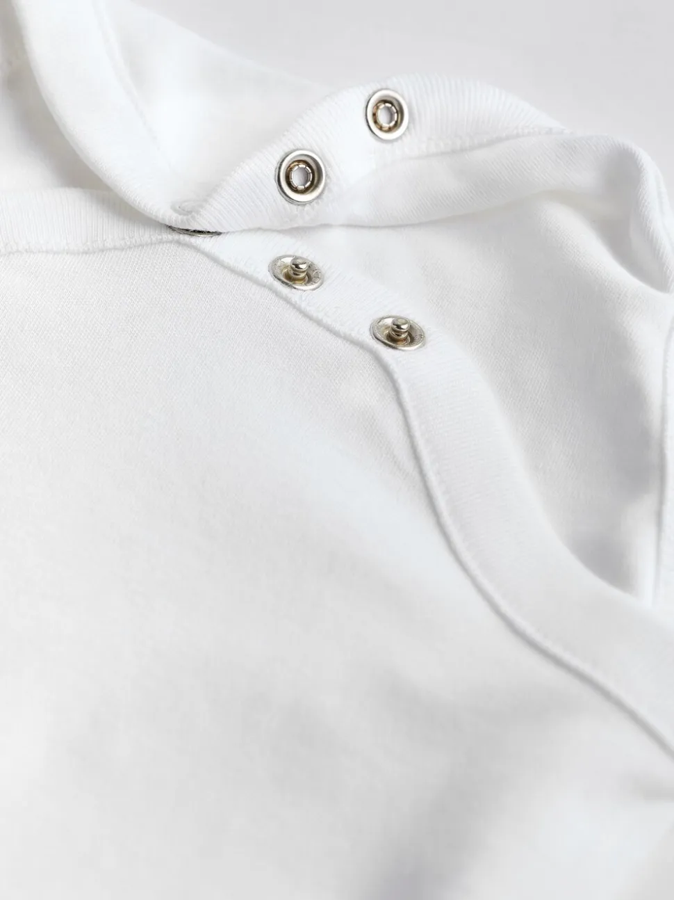 Wit - Essential rompertjes met lange mouwen