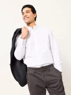 Wit - FatFace Long Sleeve Plain Shirt