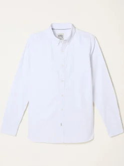 Wit - FatFace Long Sleeve Plain Shirt