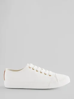 Wit - Gelakte honkbalsneakers