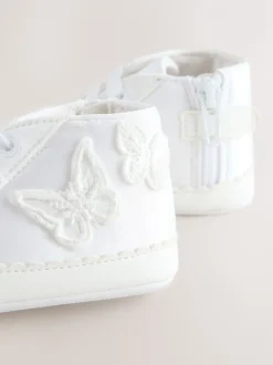Wit - Hoge Baby sneakers (0-24mnd)