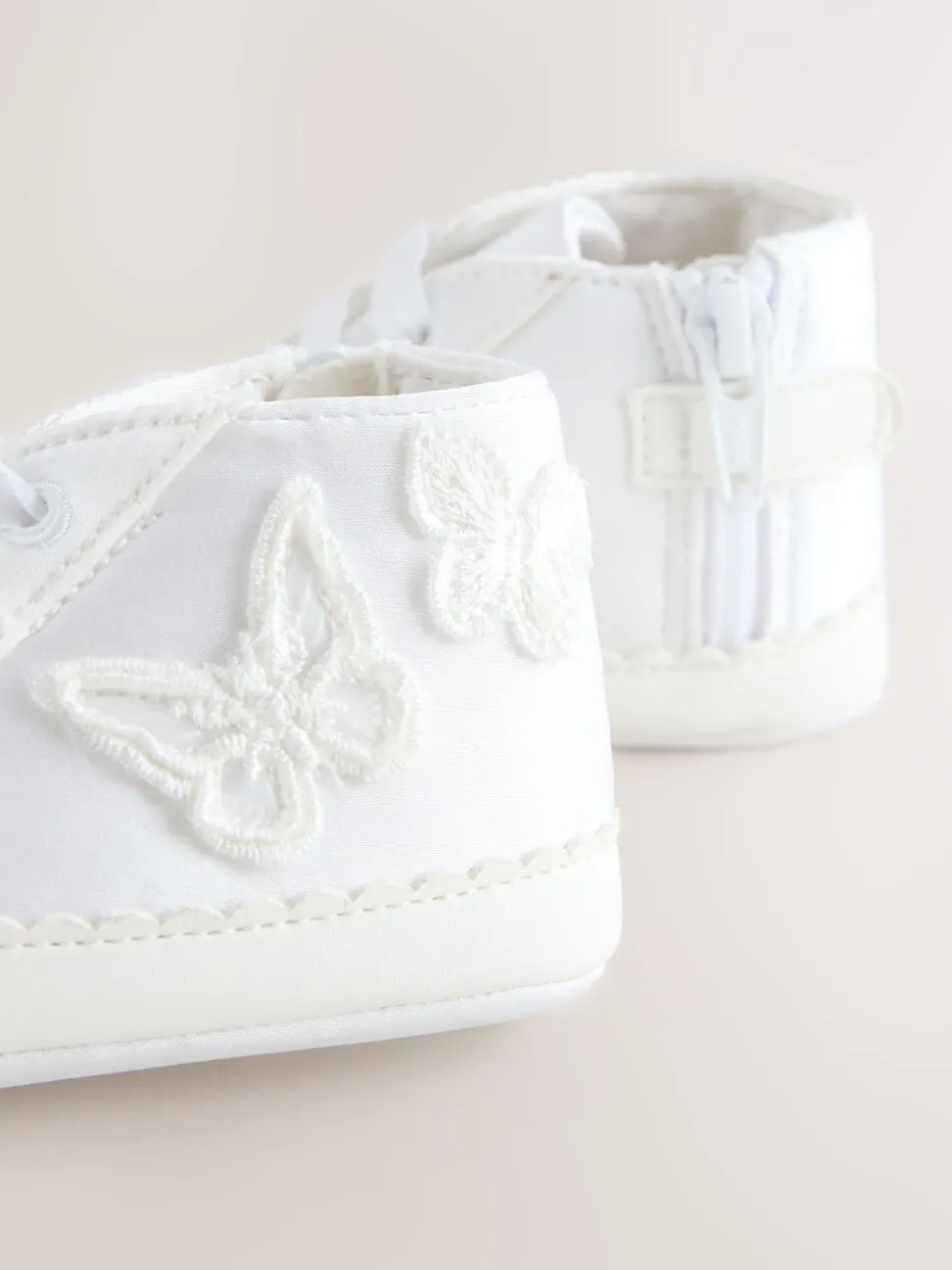 Wit - Hoge Baby sneakers (0-24mnd)