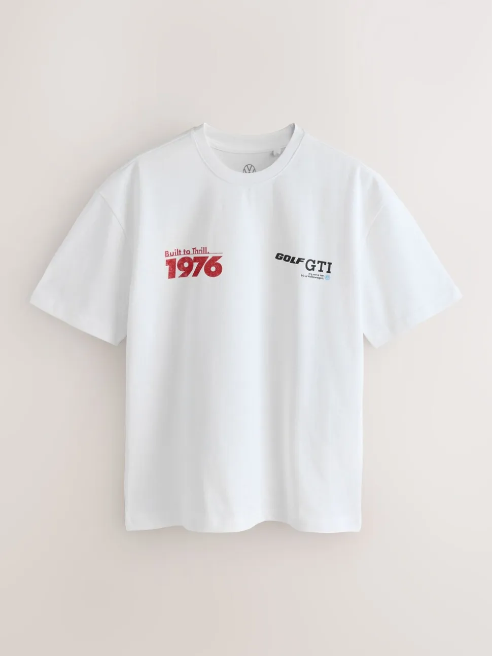 Wit - Hot Hatch T-shirt met autoprint