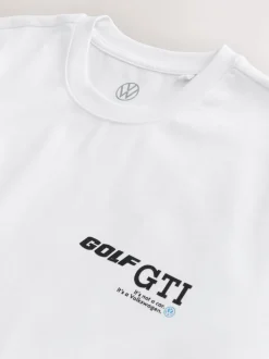 Wit - Hot Hatch T-shirt met autoprint