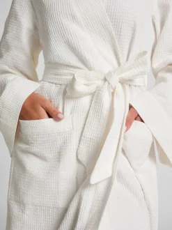 Wit - Hunkemöller Waffle White Bathrobe