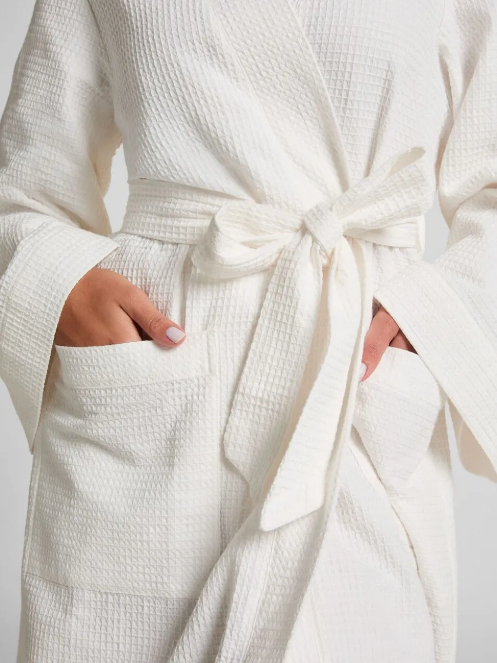 Wit - Hunkemöller Waffle White Bathrobe