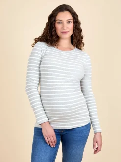 Wit - JoJo Maman Bébé 2-Pack Ribbed Maternity & Nursing Tops