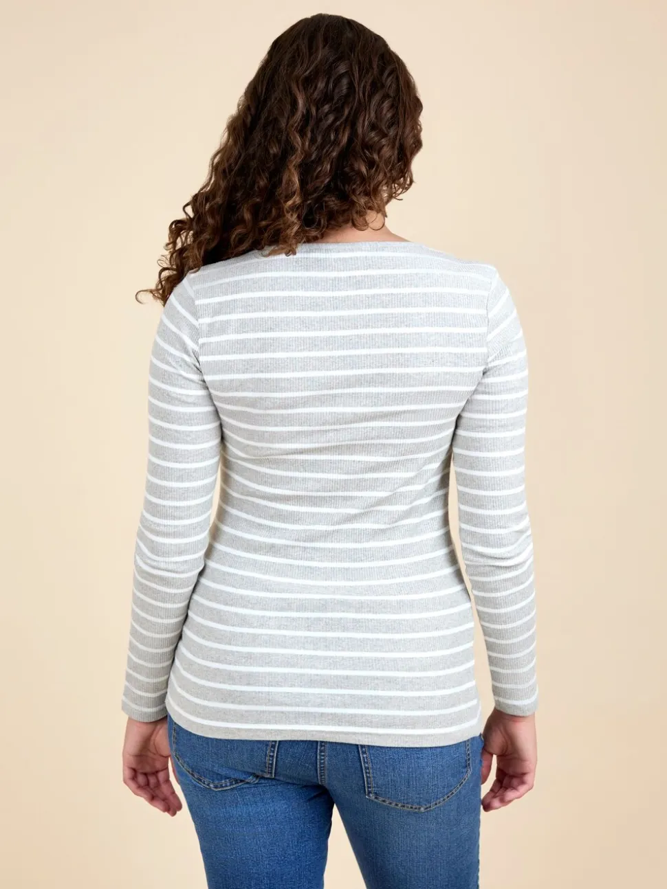 Wit - JoJo Maman Bébé 2-Pack Ribbed Maternity & Nursing Tops