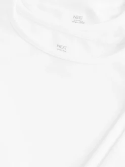 Wit - Kind To Skin T-shirts met lange mouwen 2 stuks (9mnd-12jr)