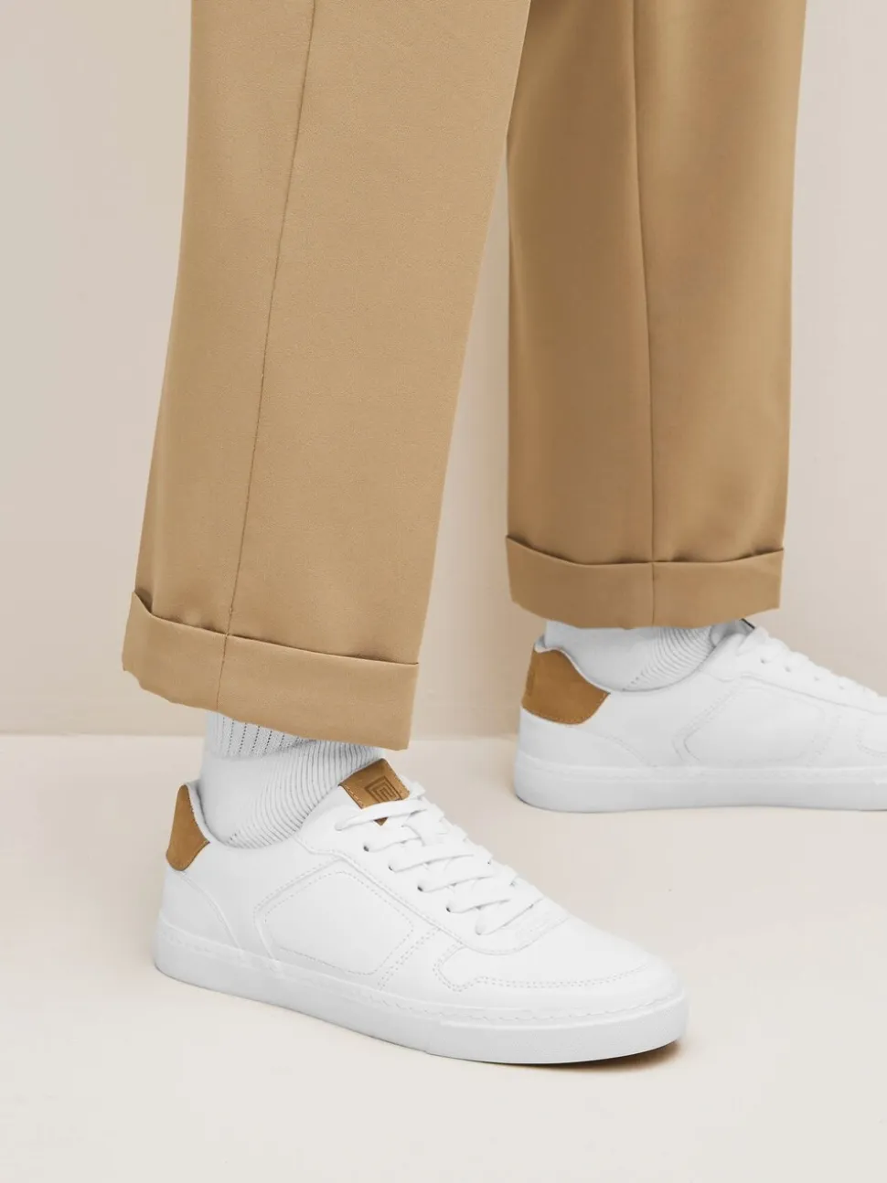 Wit - Lage vetersneakers
