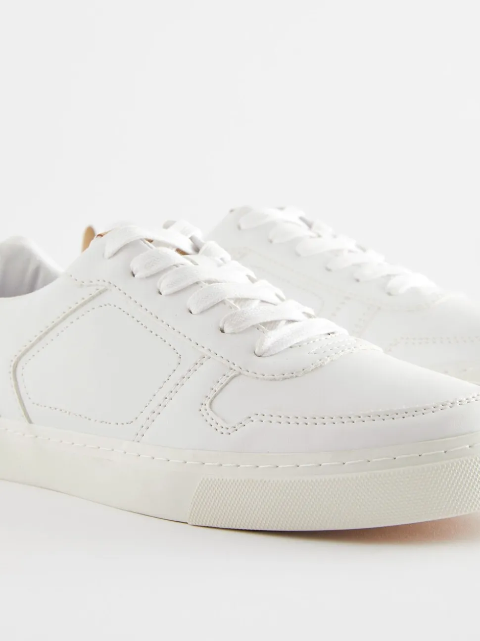 Wit - Lage vetersneakers