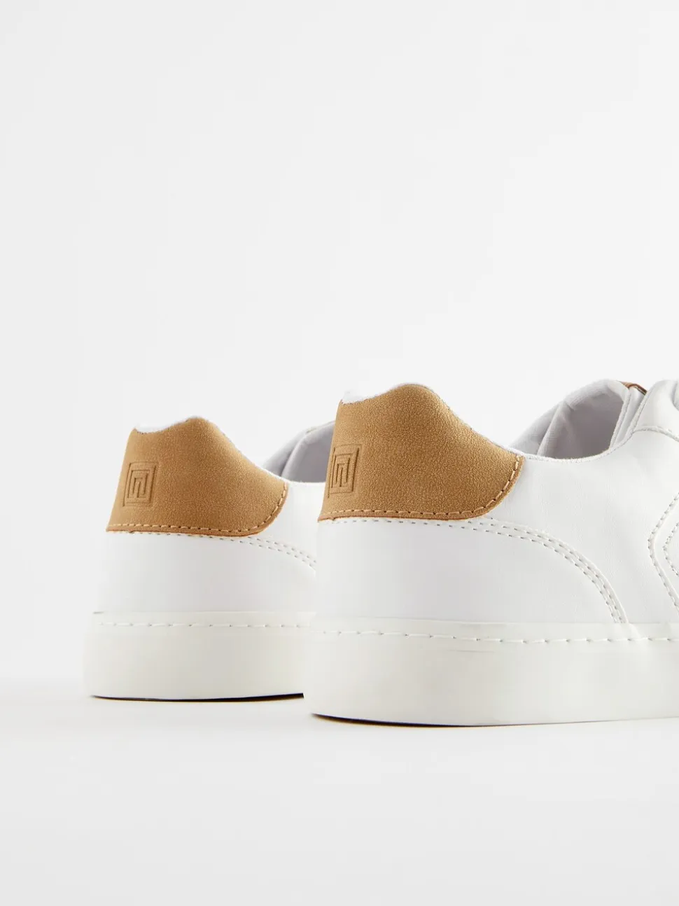 Wit - Lage vetersneakers
