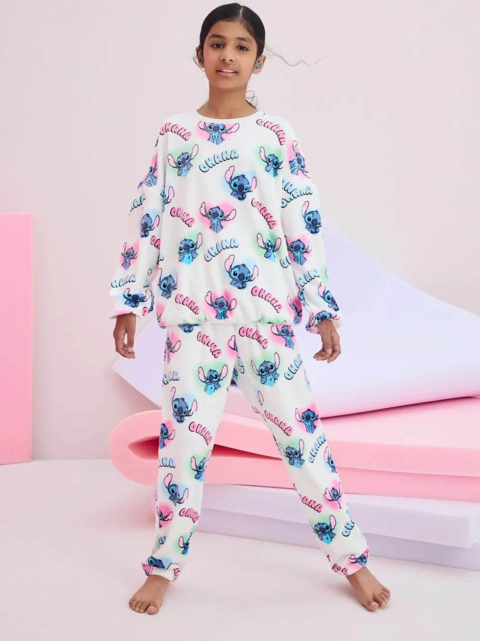 Wit - Lilo & Stitch Cosy Fleece Pyjamas (3-16yrs)
