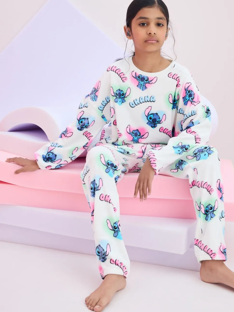 Wit - Lilo & Stitch Cosy Fleece Pyjamas (3-16yrs)
