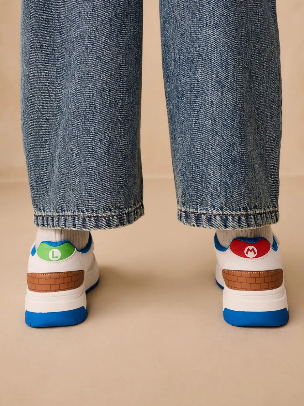 Wit - Mario Elastische Vetersneakers